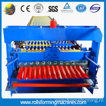 Corrugated roof sheet making machine